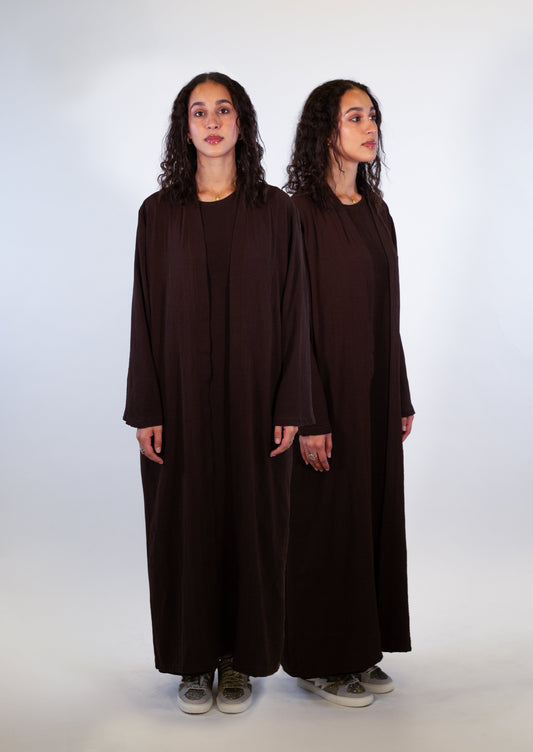 Mocha Abaya Set